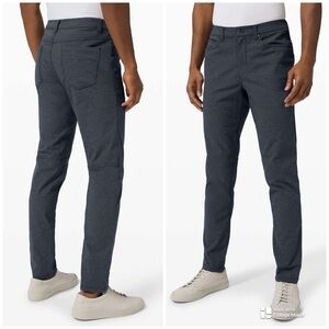 Lululemon Pant Men’s 30X33 ABC Slim Fit Tech Canvas Heathered Deep Navy